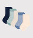 5er-Set Baby-Socken aus Baumwolle mit Ringelstreifen