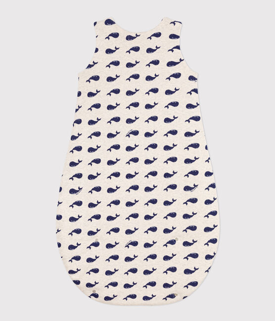 Babyschlafsack aus Baumwolle mit Walmotiv TOG-Wert 2 beige MONTELIMAR/blau MEDIEVAL