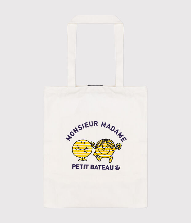 Tote Bag aus Baumwolle Mr. Men und Little Miss weiss