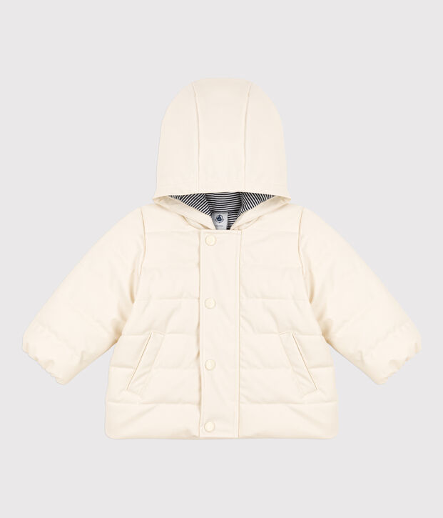 Recycelter Baby-Anorak naturfarben