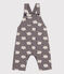Lange Baby-Latzhose aus Molton mit Schafprint BONGRIS/ MULTICO