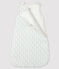 Baby-Schlafsack aus Rippstrick weiss MARSHMALLOW/weiss MULTICO