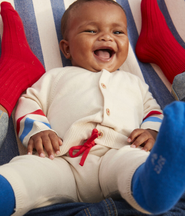 Strickset f&uuml;r Babys naturfarben/vielfarbig