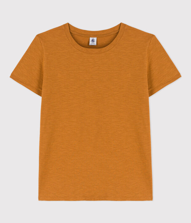 T-Shirt LE DROIT aus Baumwolle mit Rundhalsausschnitt braun