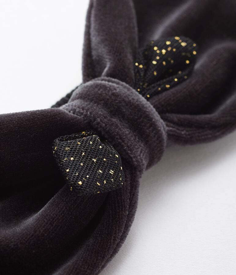 Baby-Haarband f&uuml;r M&auml;dchen grau/gelb