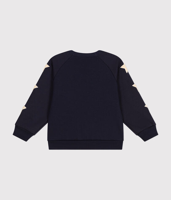 Kinder-Sweatshirt aus warmem Molton für Jungen blau SMOKING
