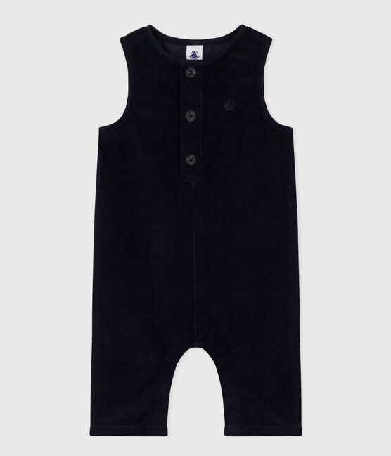 Ärmelloser Baby-Overall aus Cord blau SMOKING