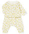 3-teiliges Baby-Set aus Wolle und Baumwolle für Mädchen weiss MARSHMALLOW/weiss MULTICO