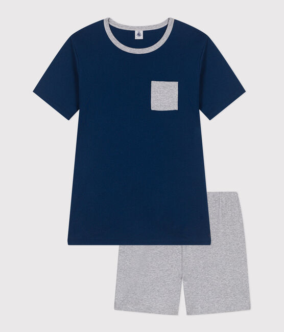 Kinder-Kurzpyjama aus einfarbigger Baumwolle INCOGNITO/ FUMEE