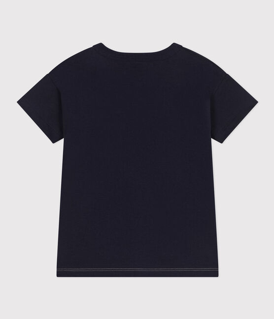 Kinder-T-Shirt aus Jersey für Jungen blau SMOKING/weiss MULTICO
