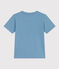 Kurzärmeliges T-Shirt für Kinder/Jungen blau AZUL