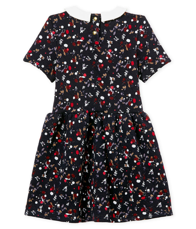 Kurz&auml;rmeliges M&auml;dchen Kleid blau SMOKING/weiss MULTICO