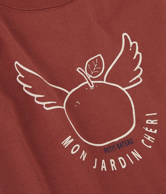 Kurzärmeliges T-Shirt aus Baumwolle für Jungen braun OMBRIE