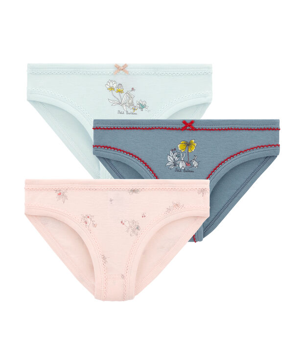 Trio Unterhosen f&uuml;r kleine M&auml;dchen vielfarbig