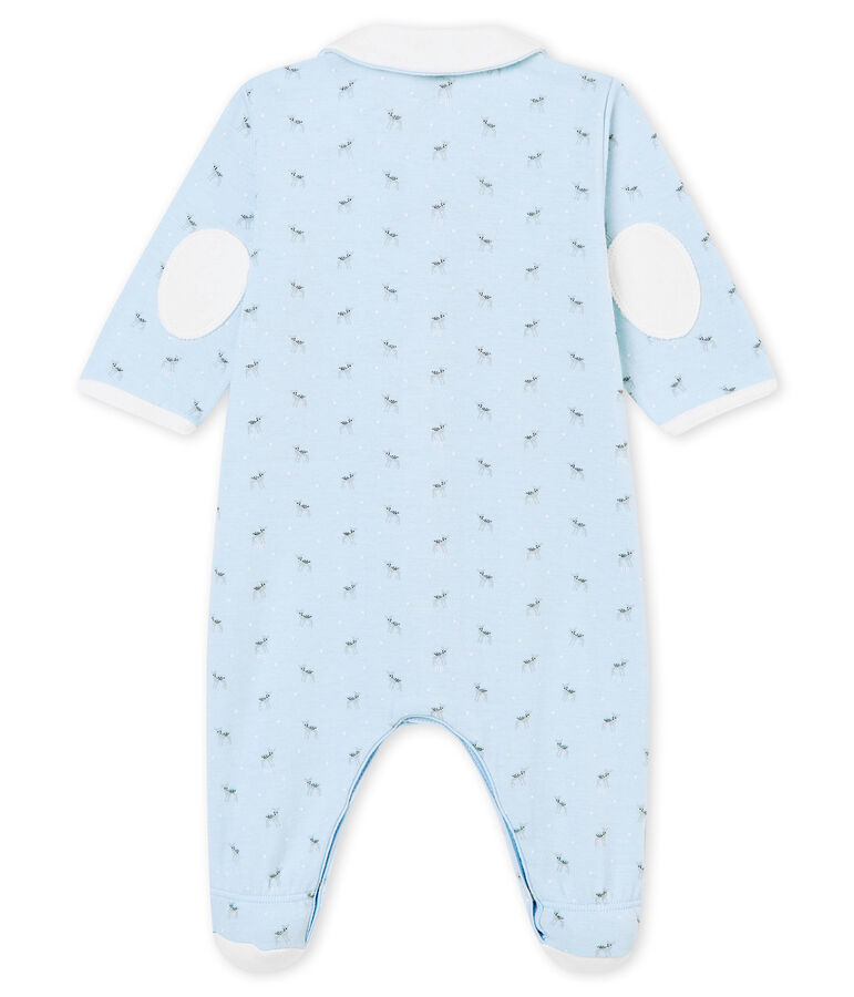 Baby Jungen Strampler aus gedoppeltem Jersey mit Print blau/vielfarbig