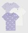 Set kurzärmelige Kinder-T-Shirts aus Baumwolle mit Herzmotiv variante 1