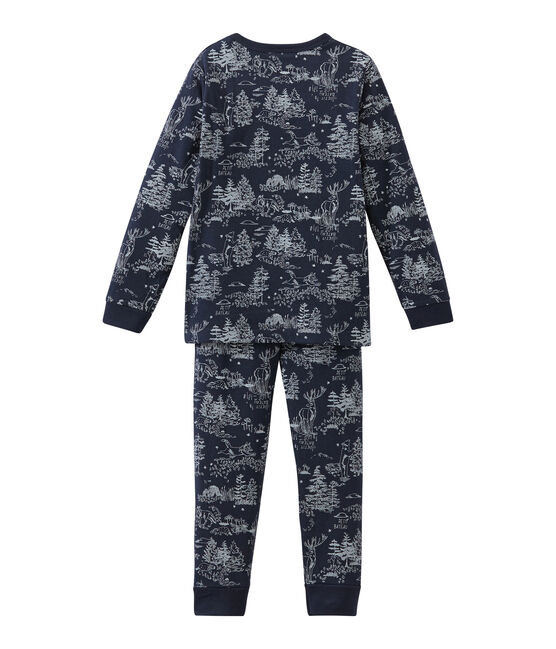 Jungen Schlafanzug blau SMOKING/weiss ECUME