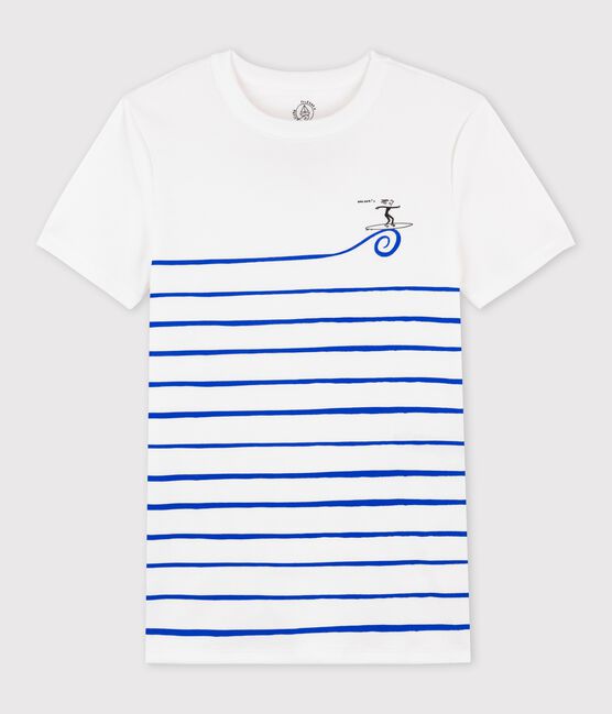 Gestreiftes Damen-T-Shirt weiss ECUME