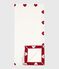 Newborn Baby-Decke aus Baumwolle weiss MARSHMALLOW/rot TERKUIT