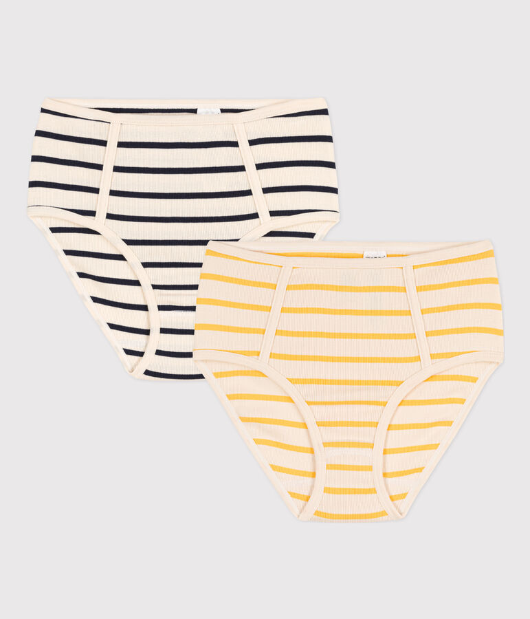 2er-Set Taillenslips aus Baumwolle f&uuml;r Damen vielfarbig