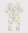 Strampler aus Nicki mit Blumenmotiv weiss MARSHMALLOW/weiss MULTICO