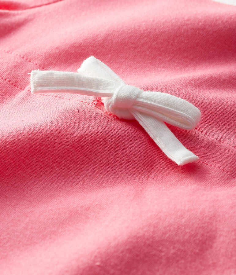 Kurz&auml;rmeliger Baby-Body f&uuml;r M&auml;dchen rosa CUPCAKE