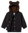 Baby-Kapuzensweatshirt aus geripptem Elasthan für Jungen. grau CITY CHINE