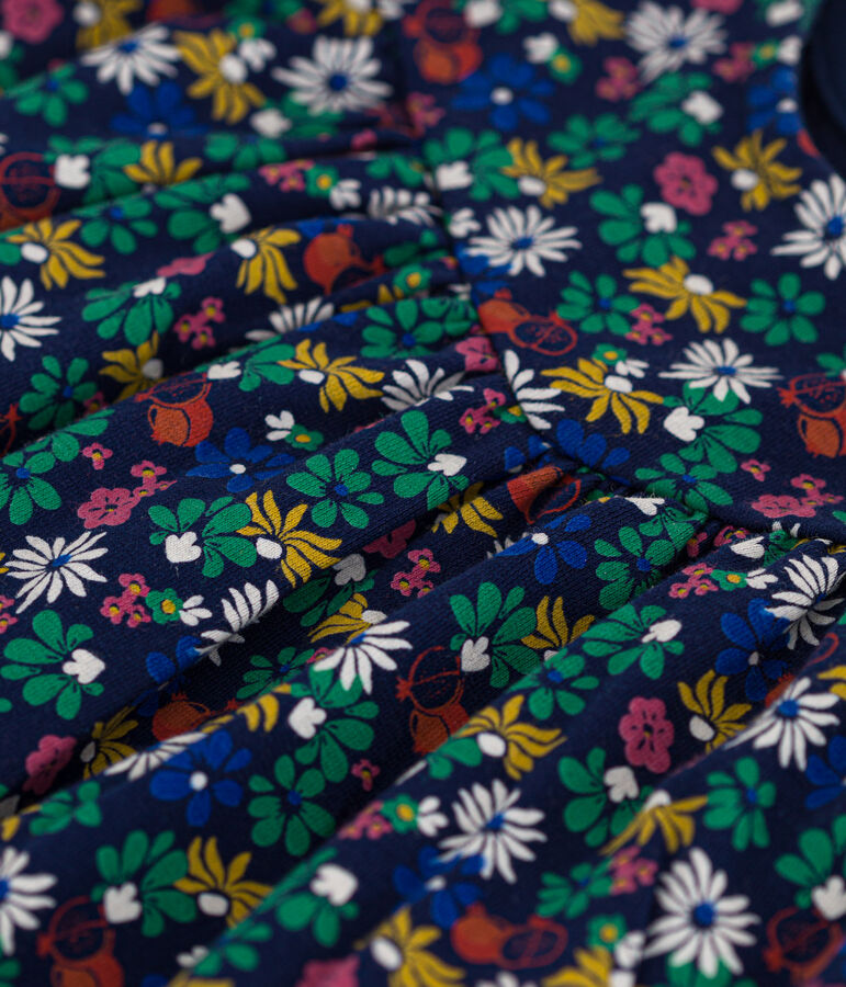 &Auml;rmelloses Babykleid aus leichtem Jersey blau/vielfarbig