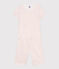 Kinder Capri-Pyjama aus Baumwolle mit Blumenmuster MARSHMALLOW/ PANTY