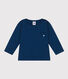 Langärmeliges Baby-T-Shirt aus geflammtem Jersey