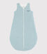 Gestreifter Baby-Schlafsack aus Rippstrick