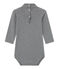 Unisex-Baby-Body mit Rollkragen im Milleraies-Ringelmuster blau SMOKING/beige COQUILLE