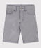 Kinder-Bermudashorts aus Baumwollcanvas für Jungen blau MEDIEVAL/weiss MARSHMALLOW