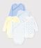 5er-Set langärmelige Baby-Bodys aus Bio-Baumwolle im Kimono-Schnitt variante 2
