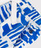 Kinder-Bermudashorts aus bedruckter Baumwolle blau MARSHMALLOW/ PORCELANA