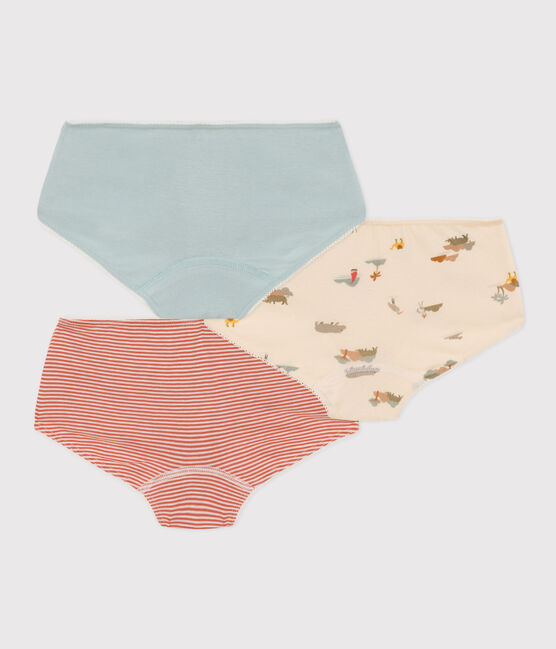 3er-Set Shortys aus Baumwolle mit Tiermotiv für Mädchen variante 1