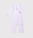Langer Baby-Body für Mädchen, geringelt