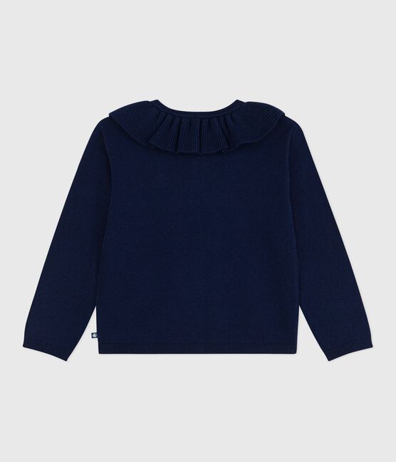 Kinder-Cardigan aus einfarbiger Wolle und Baumwolle SOIR