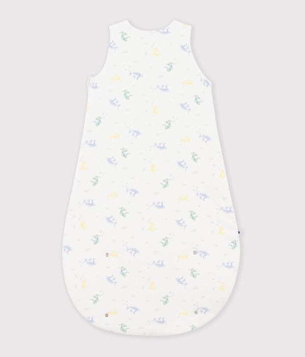 Babyschlafsack aus Baumwolle mit Drachen-Motiv TOG-Wert 3 weiss/vielfarbig