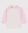 Baby-T-Shirt mit UV-Schutz aus recycelten Materialien rosa MINOIS/weiss MARSHMALLOW