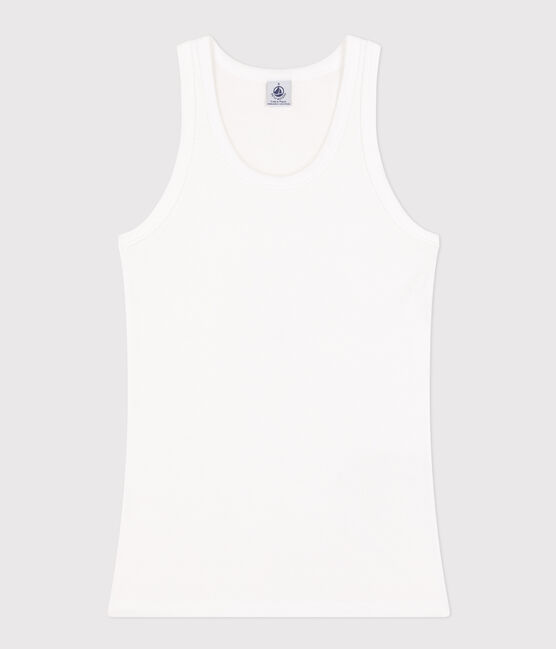 Tanktop aus Baumwolle für Damen weiss ECUME