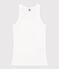 Tanktop aus Baumwolle für Damen weiss ECUME