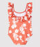 Baby-Badeanzug auf recyceltem Material rosa PAPAYE/ MARSHMALLOW