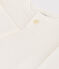 Langärmeliges Baby-T-Shirt aus Baumwolle weiss MARSHMALLOW