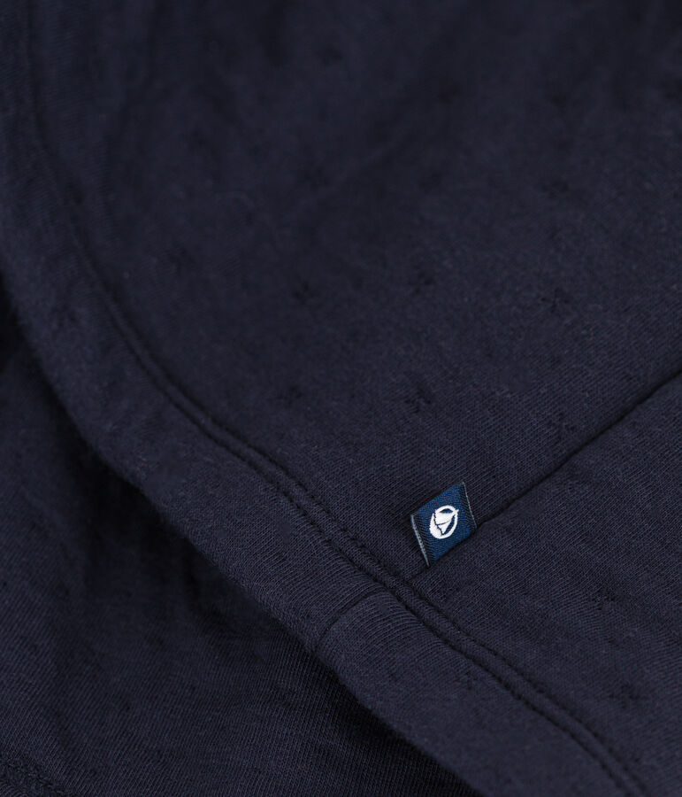 Lang&auml;rmeliges Kinderkleid f&uuml;r M&auml;dchen blau SMOKING