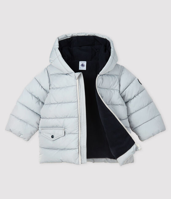 Gesteppter Baby-Anorak für Jungen grau GRIS CLAIR