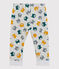 Baby-Hose aus Molton. grau BELUGA/weiss MULTICO