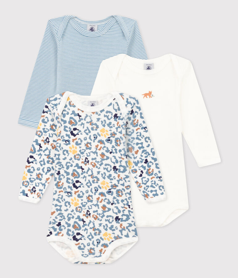 3er-Set lang&auml;rmelige Baby-Bodys aus Baumwolle variante 1