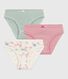 Set Kinder-Slips aus Baumwolle mit Blumenmuster