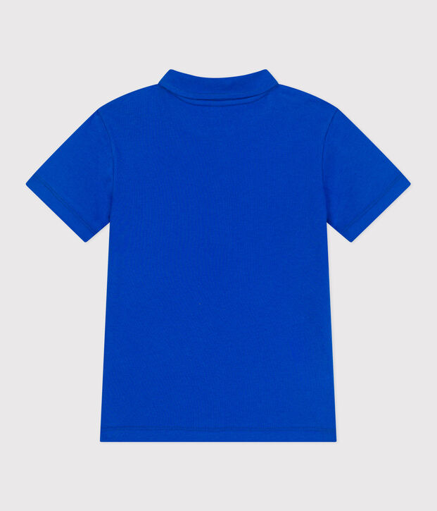 Kurz&auml;rmeliges Kinder-Poloshirt aus einfarbiger Baumwolle PERSE